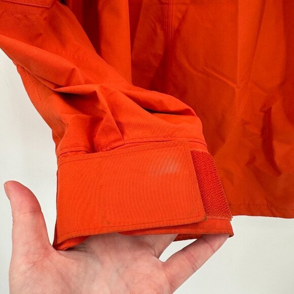 Lands End Mens Squall Orange Fleece 3 in 1 Hooded Outdoor Waterproof XL Jacket - Picture 5 of 15